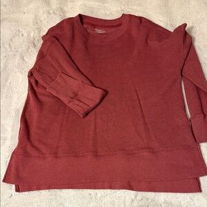 Time and Tru Burgundy Long Sleeve Top